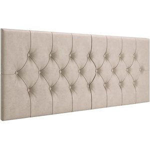 Cabeceira Painel Estofada Dubai Deluxe Queen Areia 1,60m - Pc Móveis