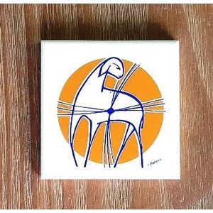 Cordeiro - 15cm x 15cm - Cláudio Pastro