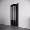 Porta Sanfonada Pvc Translucida 260x60 Preto - 1