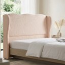 Ver imagem 5 de Cabeceira Cama Box Queen Size 160cm Aurora Orgânica Estofada Boucle com Sapatas Plásticas