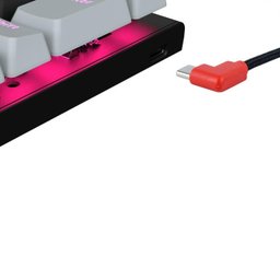 Teclado Gamer Mecanico Pcyes Kuromori 60% - Switch Blue - Led Rainbow - Ptkm60bl - 6