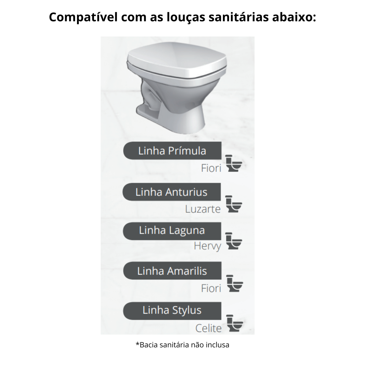 Assento Tampa para Vaso Sanitário Almofadado Compatível Prímula Verde Água Durín - 3