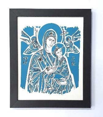 Mãe de Deus do Perpétuo Socorro 28,4cm x 23,5cm - 2