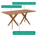 Ver imagem 6 de Mesa de Jantar Cacau com 6 Cadeiras Estofadas Sabia Linho Cinza Ornar
