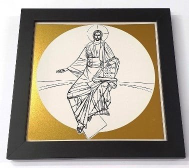 Pantocrator 22,5cm x 22,5cm - 1