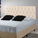 Ver imagem 1 de Cabeceira Painel Capitonê Estofada Cama Casal 1,40 - Palha