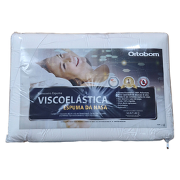 Travesseiro Espuma Viscoelastica Nasa 60x40 Cm - 6