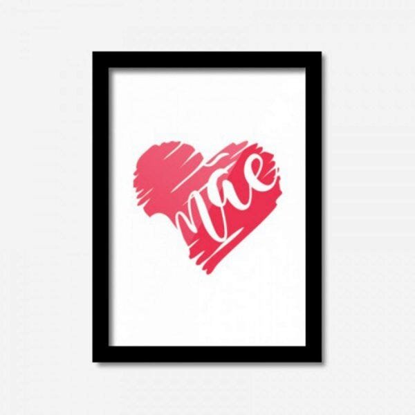 Quadro Decorativo Mãe Amor 45cmx33cm Los Quadros - 1