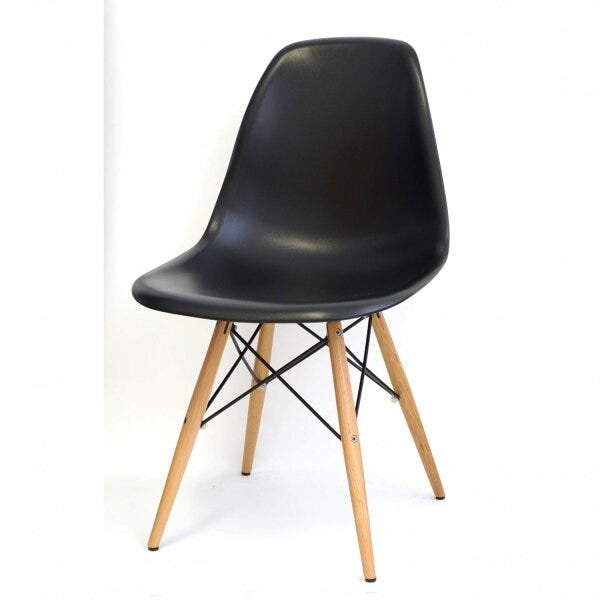 Kit 2 Cadeiras Eames Dkr Base Madeira Or Design - 2