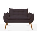 Ver imagem 6 de Kit 02 Poltronas + Namoradeira + Puff Opala Balaqui Decor Cinza