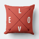 Ver imagem 3 de Kit 4 Capas de Almofadas Decorativas Love Vermelho 45x45cm C/zíper