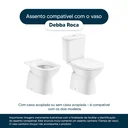 Ver imagem 4 de Assento Sanitário Debba Square Branco para vaso Roca