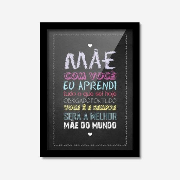 Quadro Decorativo Mãe Nada Substitui 45cmx33cm Los Quadros - 1