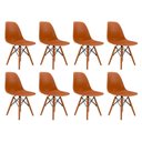 Ver imagem 1 de Conjunto 8 Cadeiras Eames PP Terracota Pés em Polipropileno
