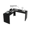 Mesa para Escritório em L 1,57x1,57m Me4116 Tecno Mobili - Preto - 3