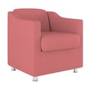Ver imagem 1 de Cadeira Poltrona Decorativa Reforçada Sala de Espera – Balaqui Decor Cor:Rosa