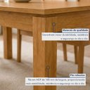 Ver imagem 5 de Conjunto Sala de Jantar 4 Lugares Retangular Tampo MDF 120cm Mesa Athenas e Cadeiras Apogeu Bege Amêndoa Clean/Veludo Naturale Creme