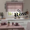 Ver imagem 2 de Cortina Pia/Vitro Renda Color Retro 2,00x0,80 Rose