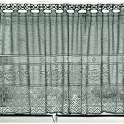Cortina Pia/Vitro Renda Color Retro 2,00X0,80 Pistache - 3