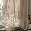 Ver imagem 5 de Cortina Sala Quarto 3,50x2,20 com Bando Renda Marrom