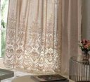 Ver mais imagens de Cortina Sala Quarto 3,50x2,20 com Bando Renda Marrom