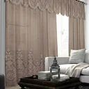 Ver imagem 6 de Cortina Sala Quarto 3,50x2,20 com Bando Renda Marrom