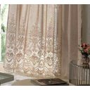 Ver imagem 3 de Cortina Sala Quarto 3,50x2,20 com Bando Renda Marrom