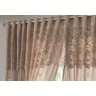 Cortina Sala Quarto 3,50x2,20 com Bando Renda Marrom - 4