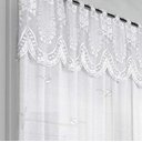 Ver imagem 5 de Cortina Renda Branca com Bando 3,00x1,80 Quarto Sala