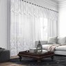 Cortina Renda Branca com Bando 3,00x1,80 Quarto Sala - 1