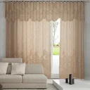 Ver imagem 1 de Cortina Renda Roseiral Sala Desert 3,50x2,20 com Bando