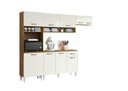 Ver imagem 5 de Cozinha Compacta Aurora com Balcão 9 Portas 1 Gaveta Atacama Off White - Aramóveis