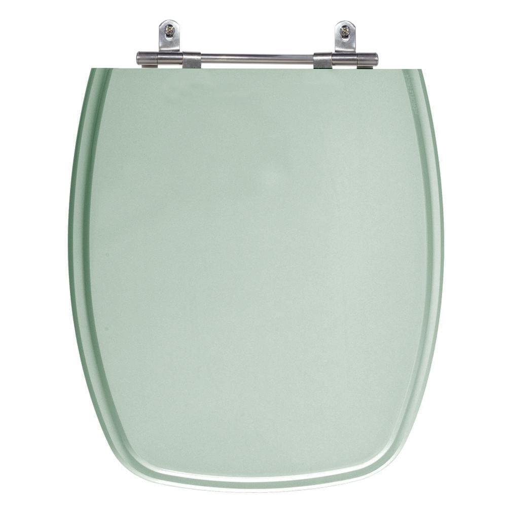 Assento Laqueado Stylus Verde Água Marinha Tampa Vaso Celite - 1
