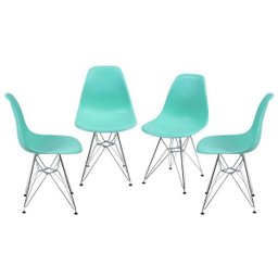 Kit 4 Cadeiras 1102 - Or Design - Petroleo - 1