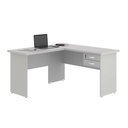 Ver imagem 1 de Escrivaninha em L com 02 Gavetas Chair Cinza