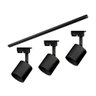 Kit Trilho Taschibra com 3 Spot Track Ar70 Gu10 Bivolt Preto - 1
