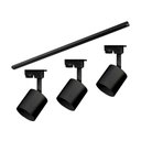 Ver imagem 1 de Kit Trilho Taschibra com 3 Spot Track Ar70 Gu10 Bivolt Preto