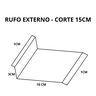 3,80 Metros de Rufo Galvanizado Externo para Parede Corte 15 - 2