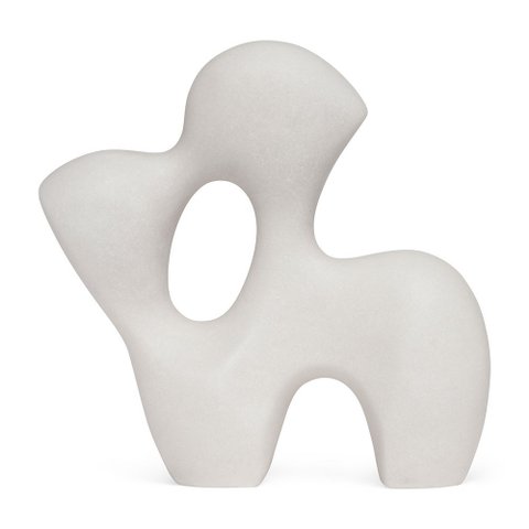 Escultura Decorativa Abstrata em Poliresina 28cm 21139 Mart