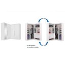Ver imagem 5 de Guarda-Roupa Casal de Canto com Espelho Viena Blu - - Branco