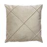 Kit 2 Capas para Almofada Drapeada em Veludo Quadrada Bege - 2
