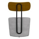 Ver imagem 5 de Poltrona Decorativa para Sala de Estar Redonda 53cm Le Moon M22 Veludo Cinza - Mpozenato