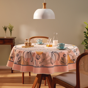 Toalha de Mesa Pratica Redonda Estampada 4 Lugares Canteiro