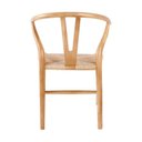 Ver mais imagens de Kit com 2 Cadeiras para Sala de Jantar Madeira Maciça Wishbone Marrom/Clara