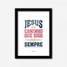 Quadro Decorativo Jesus É O Caminho... 45cmx33cm Los Quadros - 1