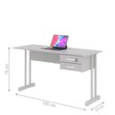 Ver imagem 2 de Mesa de Computador Bloc 1200 Ale Cinza