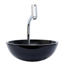 Ver imagem 2 de Cuba De Vidro CR 35cm Preto Para Banheiro+ Válvula Click