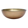 Cuba De Vidro CR 35cm Dourado Para Banheiro+ Válvula Click - 1