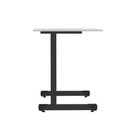 Ver imagem 2 de Mesa de Escritório Reta M90 P15 Tubular MDF-MDP 90cm Cinza-Preto Pandin Móveis