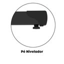 Ver imagem 5 de Mesa de Escritório Reta M90 P15 Tubular MDF-MDP 90cm Cinza-Preto Pandin Móveis